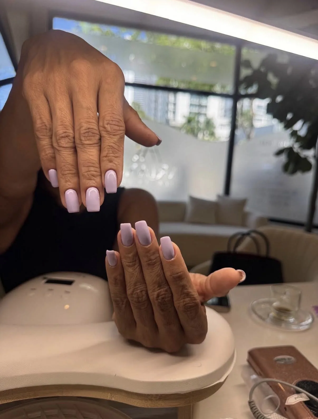 Lavender manicure